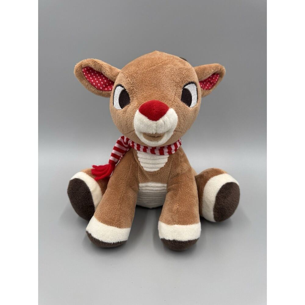 Kids Preferred Rudolph Red Nosed Reindeer Crinkle Ears Stuffed‎ Plush 8" No Tag
